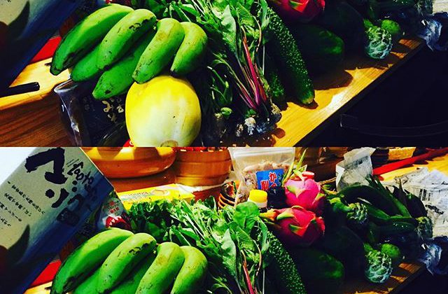 ブラッスリーピガール&六畳間️さっそく宮古島から野菜が届きました️明日も宮古牛&アグー豚など続々届く予定でーす️^_^間もなくオープンでーす️^_^